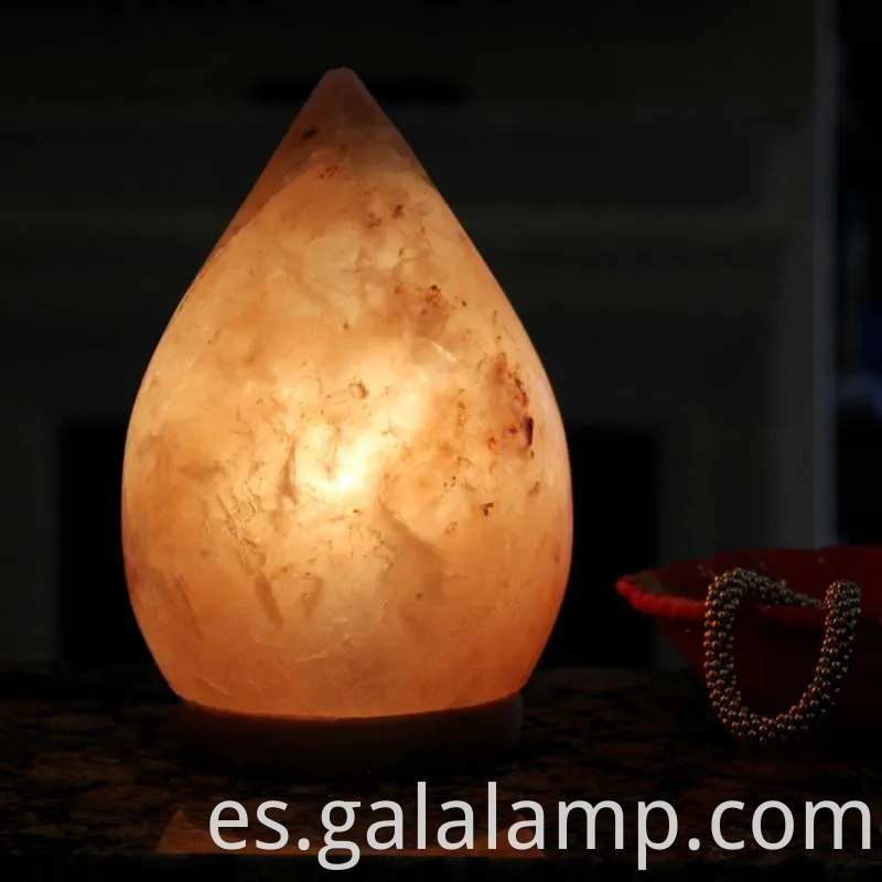 Lámpara de sal del Himalaya al por mayor con luces LED para la decoración del hogar